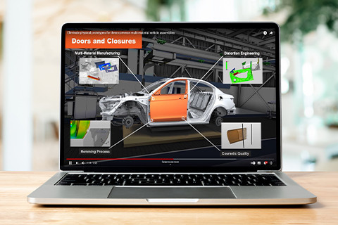 Three common multi-material vehicle assemblies