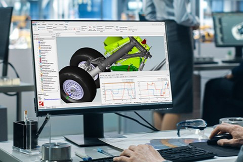 Landing Gear Simulation SimulationX MBSE full