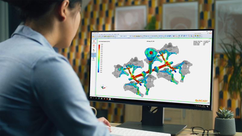 Sand Casting simulation with QuickCast