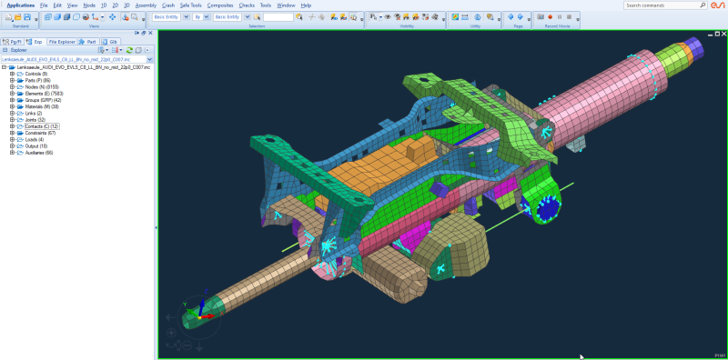 Steering column simulation with VPS software at thyssenkrupp steering