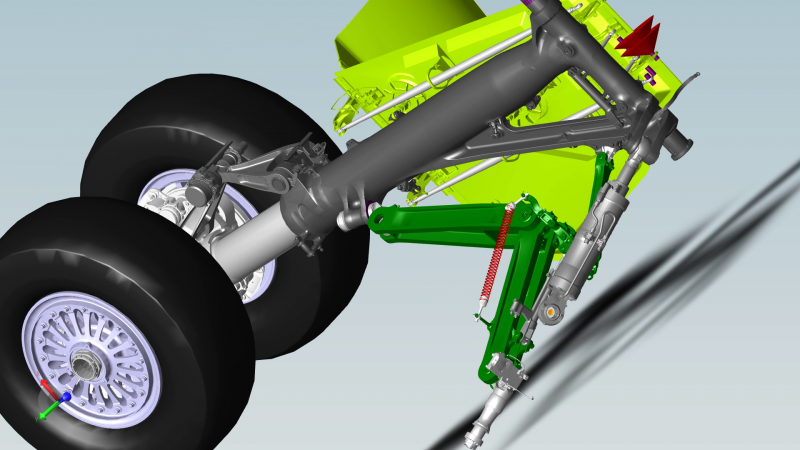 Landing Gear Simulation in SimulationX